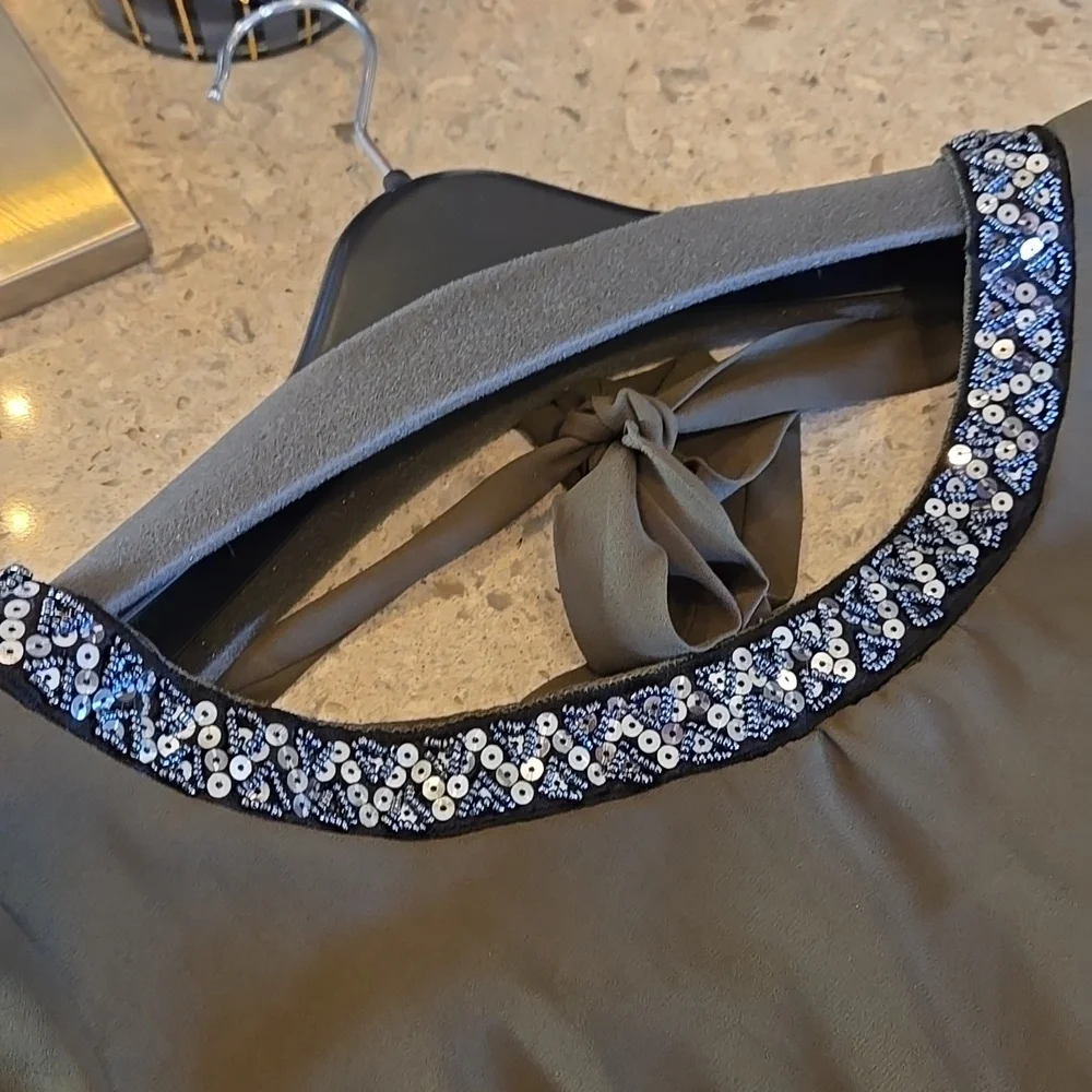 Sequin Neck Top